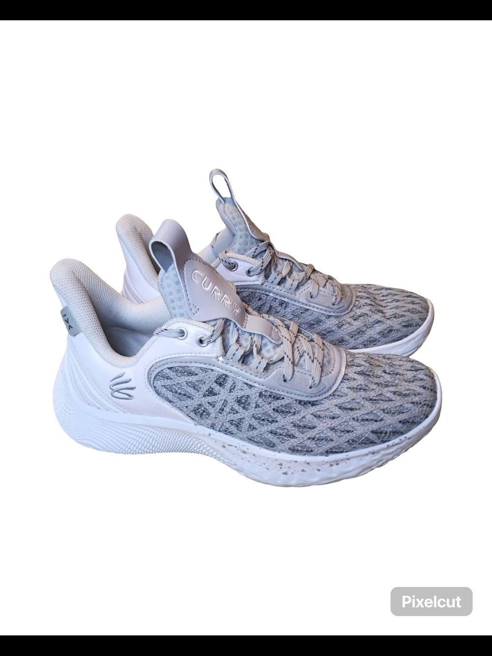 Under Armour Curry Flow Women’s Running Shoes | Light Gray/White| Size W-8/M-6.5 - Picture 3 of 9